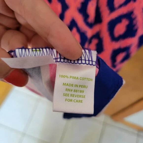 Lilly Pulitzer Beacon Shift Dress XXS | Little Fish Chase | Pima Cotton Resort - Picture 3 of 3